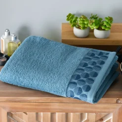 Becquet Linge de toilette liteau cercles - 450 g/m²< Serviette De Bain Fantaisie|Les Matières
