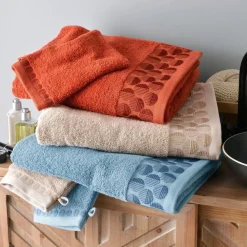 Becquet Linge de toilette liteau cercles - 450 g/m²< Serviette De Bain Fantaisie|Les Matières