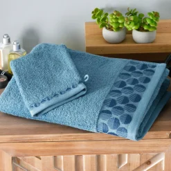 Becquet Linge de toilette liteau cercles - 450 g/m²< Serviette De Bain Fantaisie|Les Matières