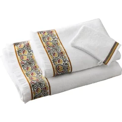 Becquet Linge de toilette liteau arabesque - 450 g/m²< Serviette De Bain Fantaisie