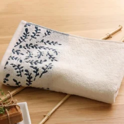 Becquet Linge de toilette liteau feuilles - 450 g/m² - CRÉATION< Beauté, Bien-Être|Beauté, Bien-Être