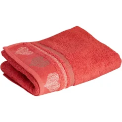 Becquet Linge de toilette motif cœurs - 450 g/m² - CRÉATION< Serviette De Bain Fantaisie|Les Matières