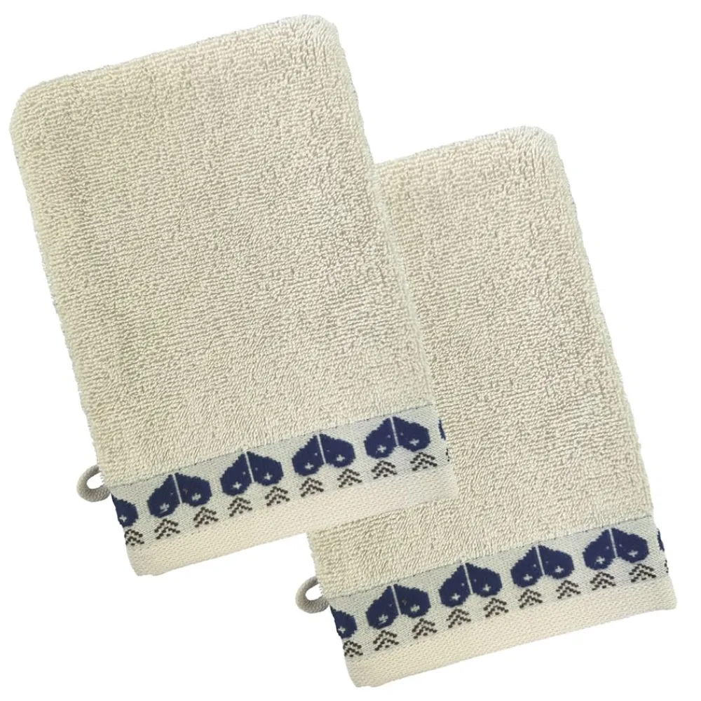 Becquet Linge de toilette motif cœur - 450 g/m²< Serviette De Bain Fantaisie|Les Matières