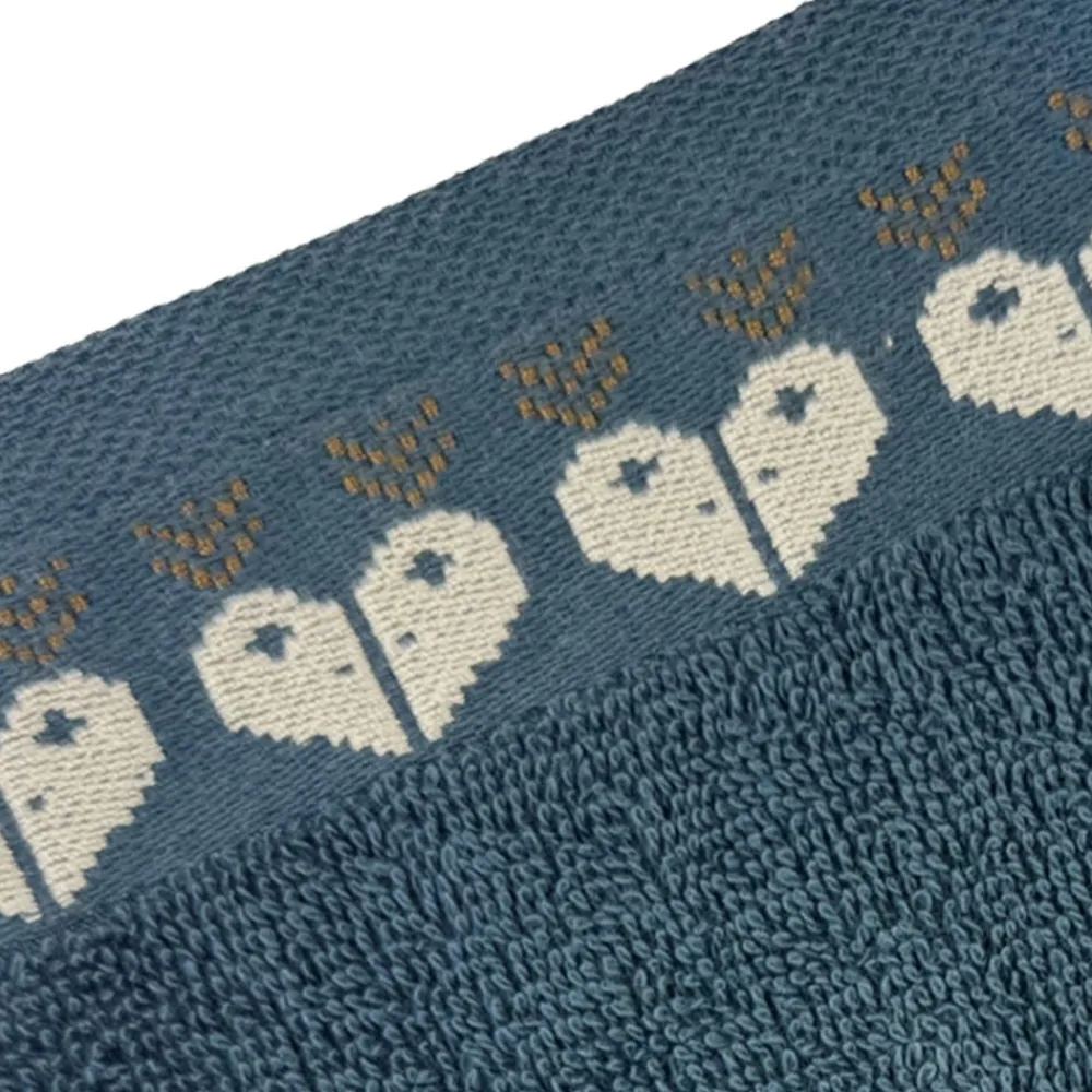 Becquet Linge de toilette motif cœur - 450 g/m²< Serviette De Bain Fantaisie|Les Matières