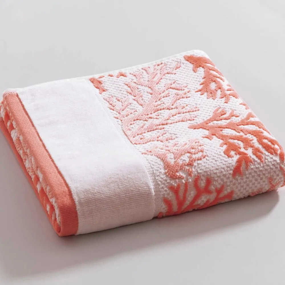 Becquet Linge de toilette motif corail jacquard - 480 g/m²< Beauté, Bien-Être|Beauté, Bien-Être