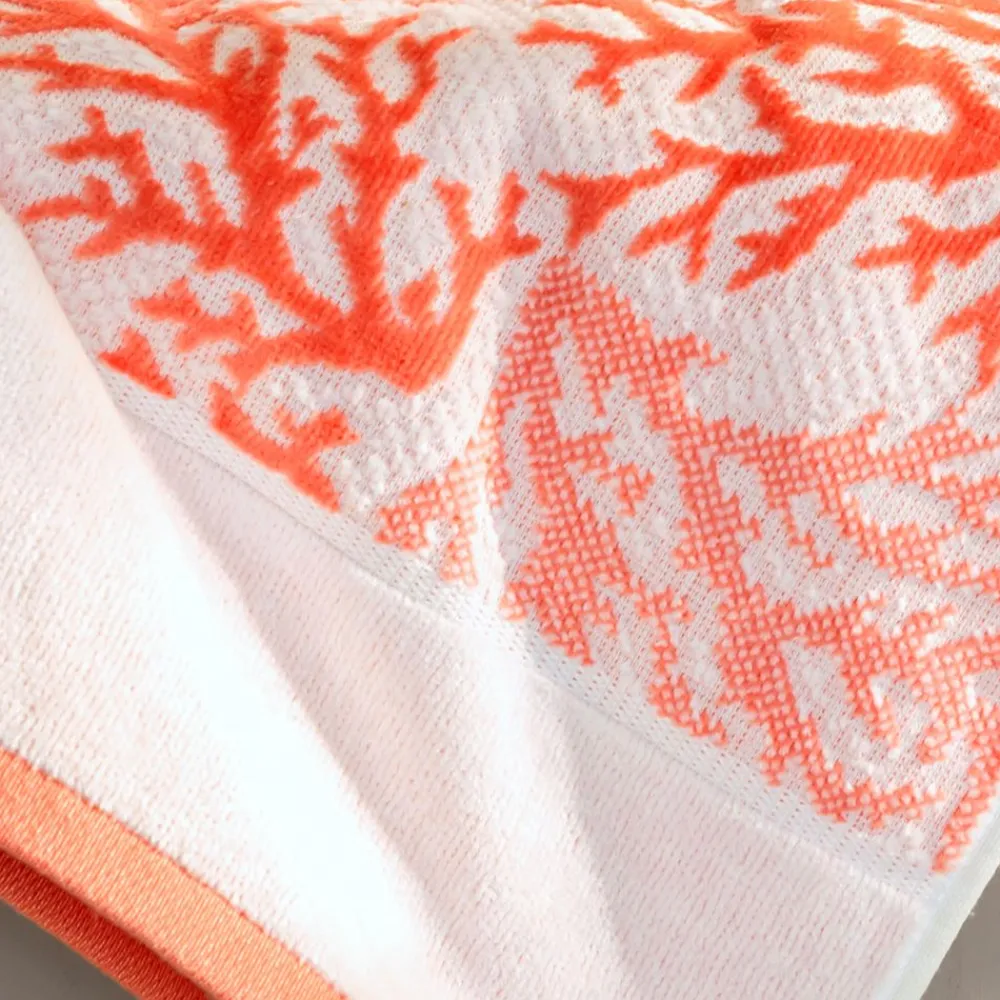 Becquet Linge de toilette motif corail jacquard - 480 g/m²< Beauté, Bien-Être|Beauté, Bien-Être