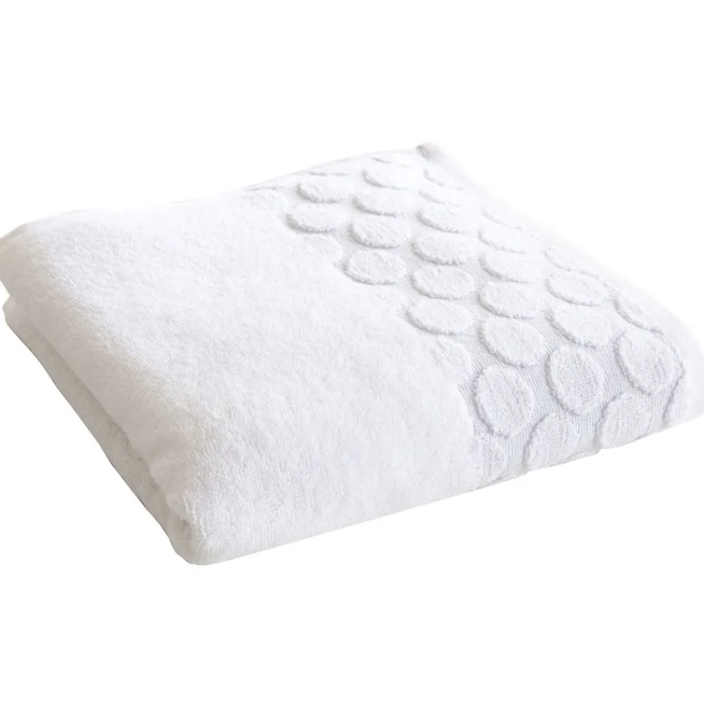 Becquet Linge de toilette motif cercles - 500 g/m²< Serviette De Bain Unie|Les Matières