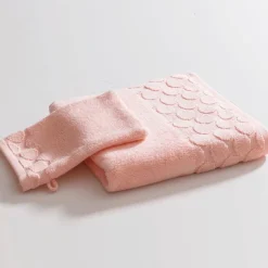 Becquet Linge de toilette motif cercles - 500 g/m²< Serviette De Bain Unie|Les Matières