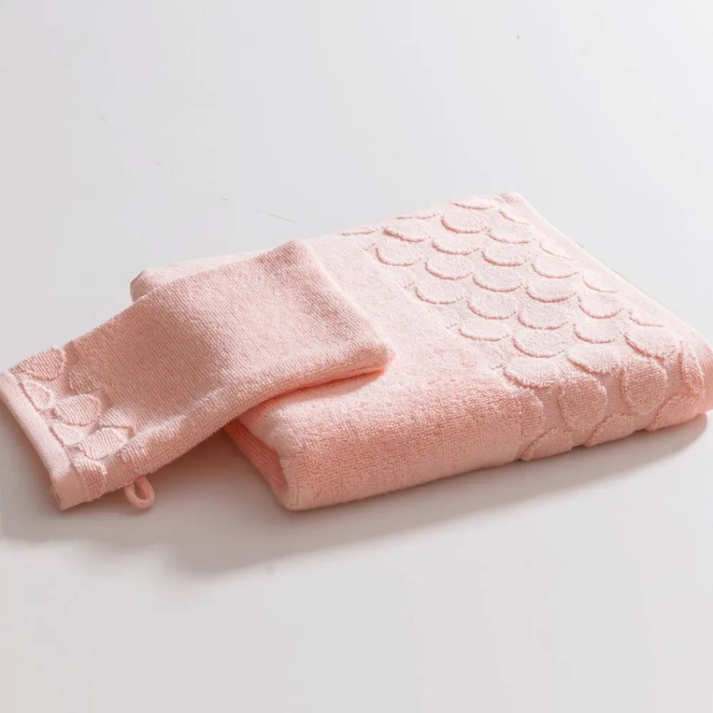 Becquet Linge de toilette motif cercles - 500 g/m²< Serviette De Bain Unie|Les Matières