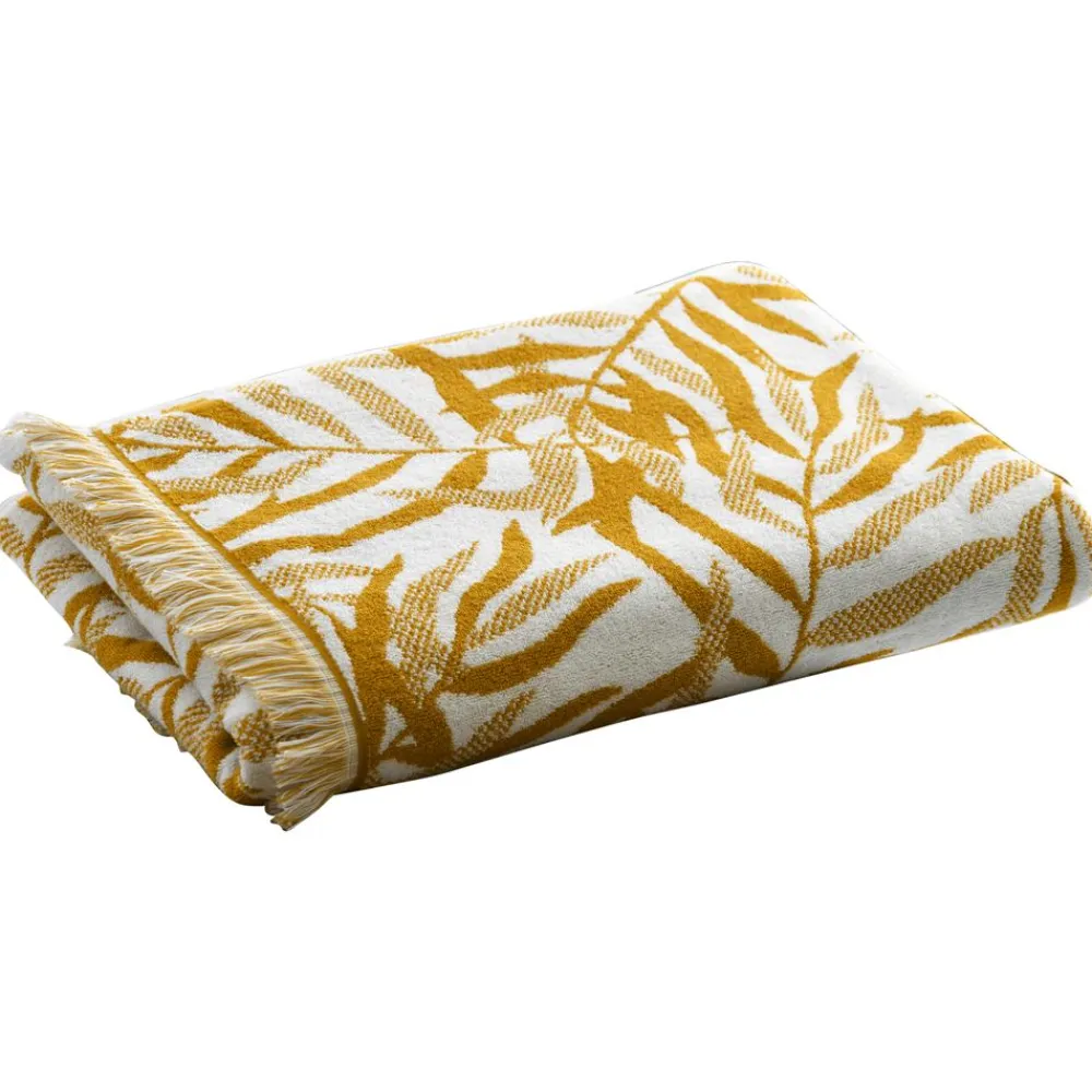 Becquet Linge de toilette motif feuillage - 500 g/m² - CRÉATION< Serviette De Bain Fantaisie|Les Matières