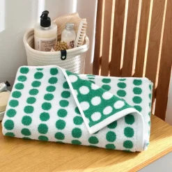 Becquet Linge de toilette motif pois 450 g/m² - CRÉATION< Serviette De Bain Fantaisie