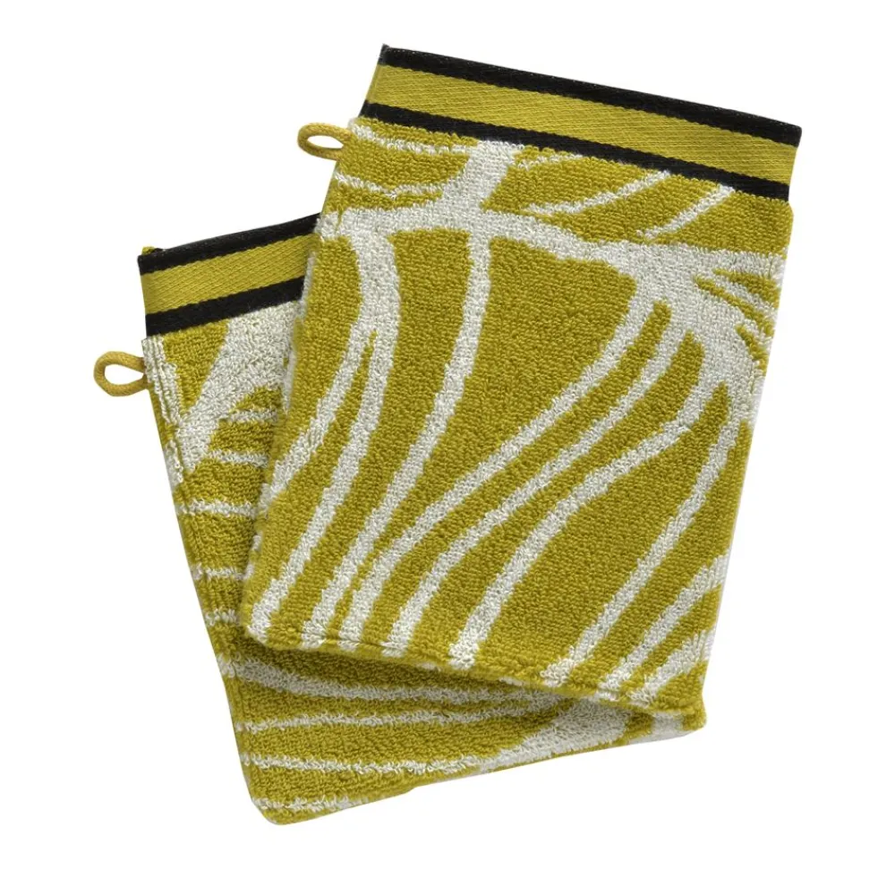 Becquet Linge de toilette motifs feuilles tropicales - 450 g/m²< Serviette De Bain Fantaisie|Les Matières