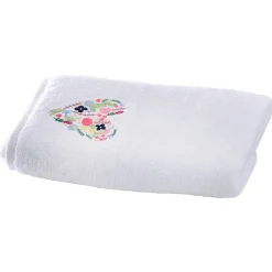 Becquet Linge de toilette patch cœur brodé - 450 g/m² - CRÉATION< Beauté, Bien-Être|Beauté, Bien-Être