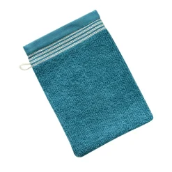 Becquet Linge de toilette éponge uni, rayure brodée - 450 g/m² - CRÉATION< Serviette De Bain Fantaisie|Serviette De Bain Unie