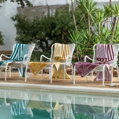 Becquet Linge de toilette rayures jacquard - 450 g/m² - CRÉATION< Serviette De Plage, Fouta|Serviette De Bain Fantaisie