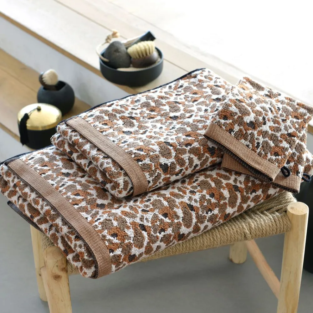 Becquet Linge de toilette relief léopard - CRÉATION - 520 g/m²< Serviette De Bain Fantaisie|Les Matières