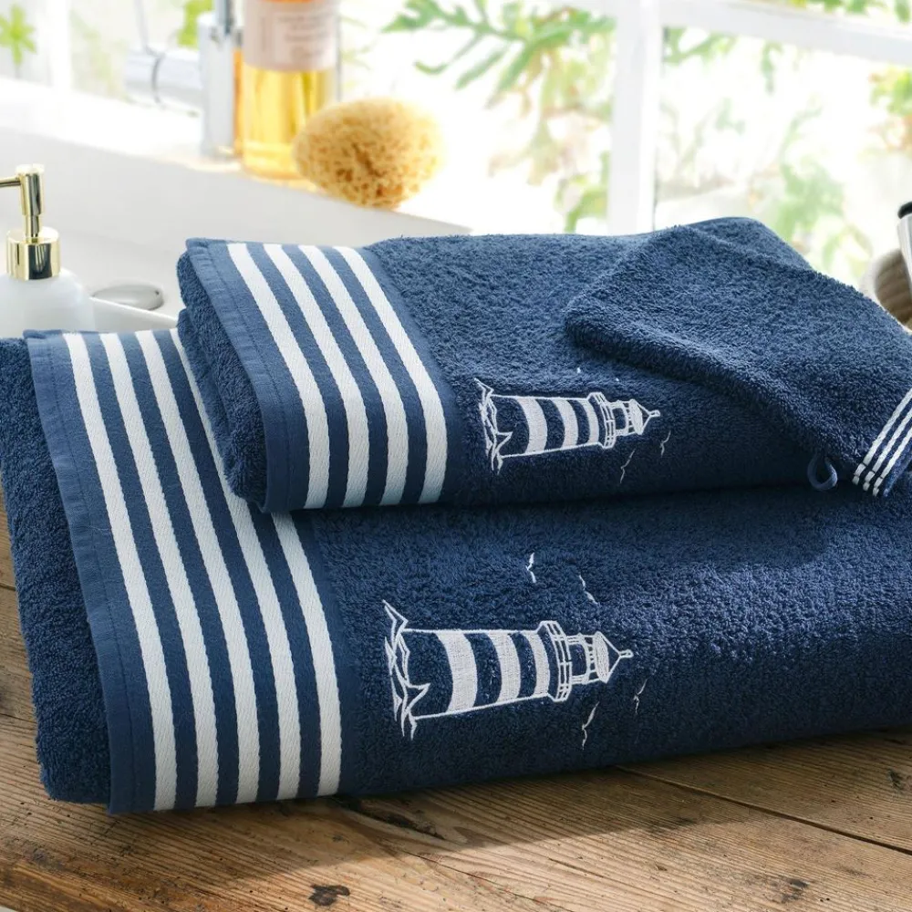 Becquet Linge de toilette style marin - 450 g/m² - CRÉATION< Serviette De Bain Fantaisie|Les Matières
