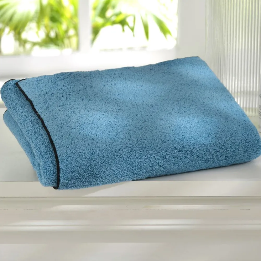 Becquet Linge de toilette uni finition bourdon (480 g/m²) - CRÉATION< Serviette De Bain Fantaisie|Serviette De Bain Unie