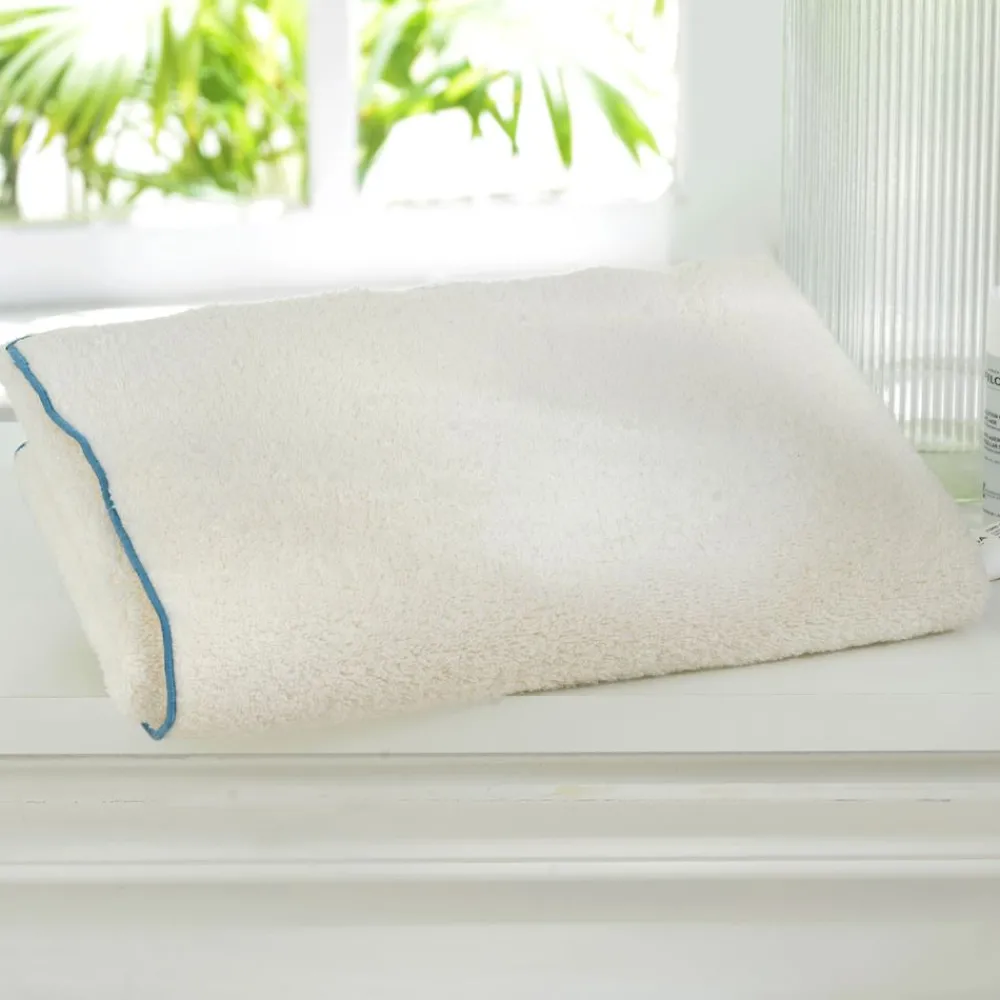 Becquet Linge de toilette uni finition bourdon (480 g/m²) - CRÉATION< Serviette De Bain Fantaisie|Serviette De Bain Unie