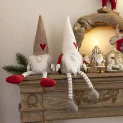 Becquet Lutin de noël assis< Statuette, Figurine|Décoration