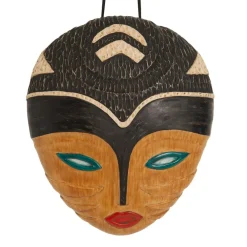 Becquet Masque africain en résine effet bois< Décoration Murale|Décoration
