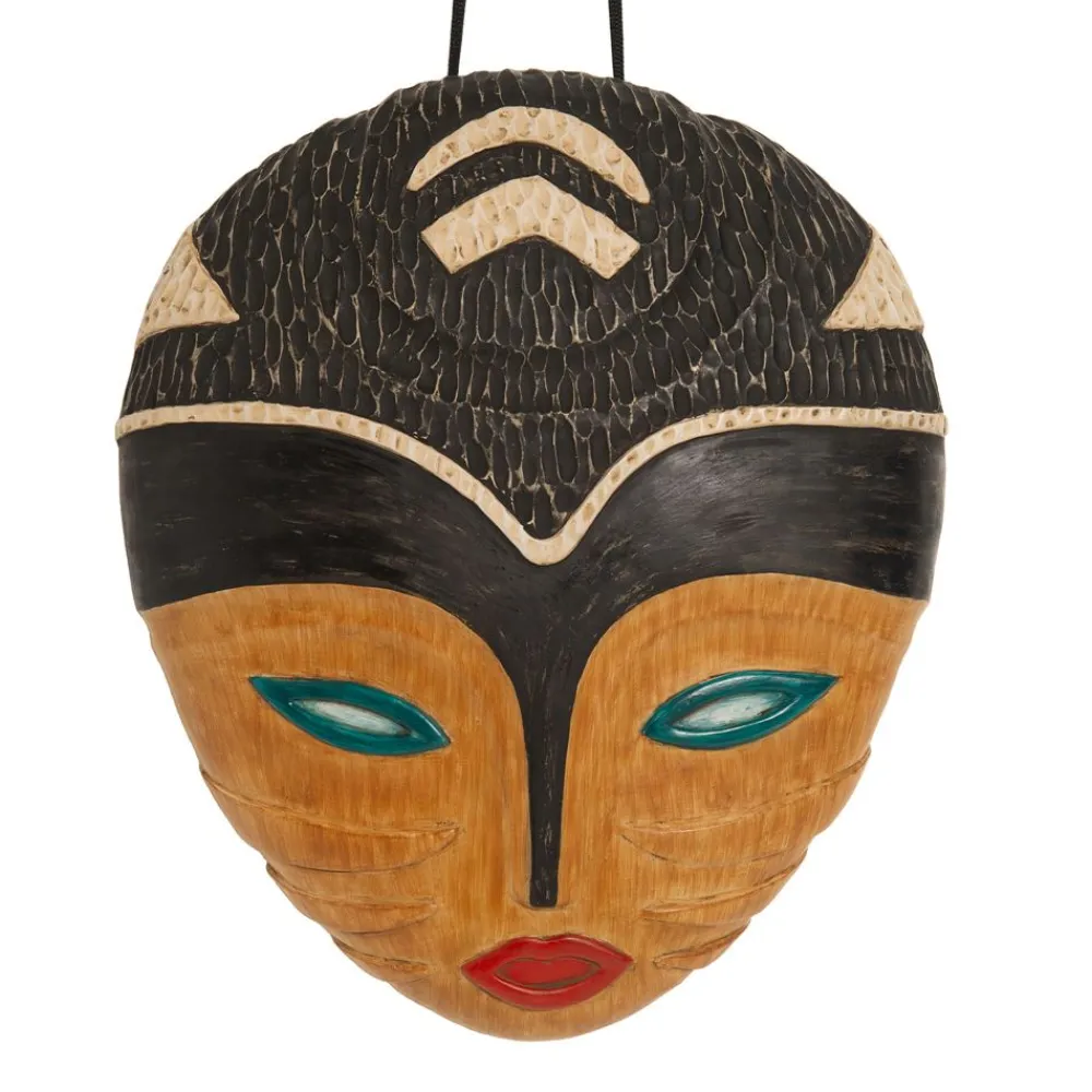 Becquet Masque africain en résine effet bois< Décoration Murale|Décoration