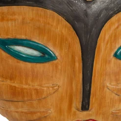 Becquet Masque africain en résine effet bois< Décoration Murale|Décoration