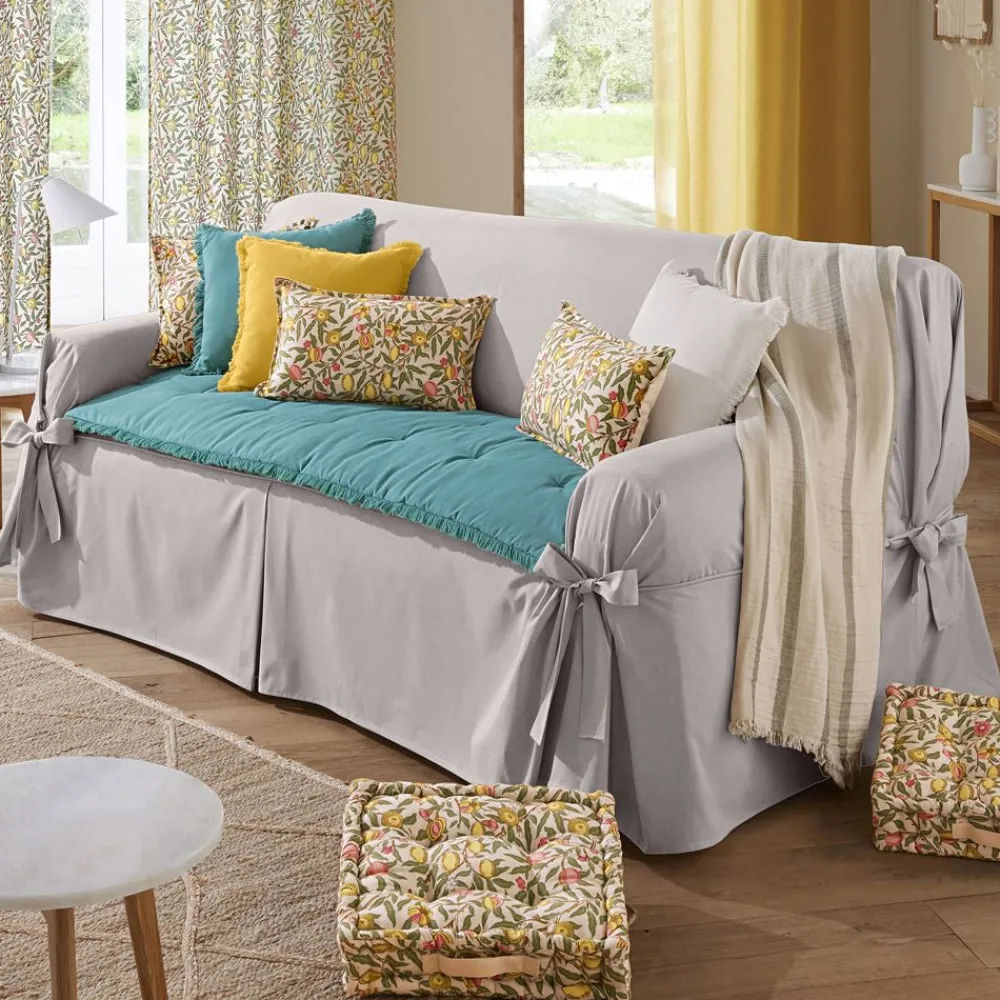 Becquet Matelas d'assise frangé< Rideau Et Déco Textile|Pouf, Matelas, Futon