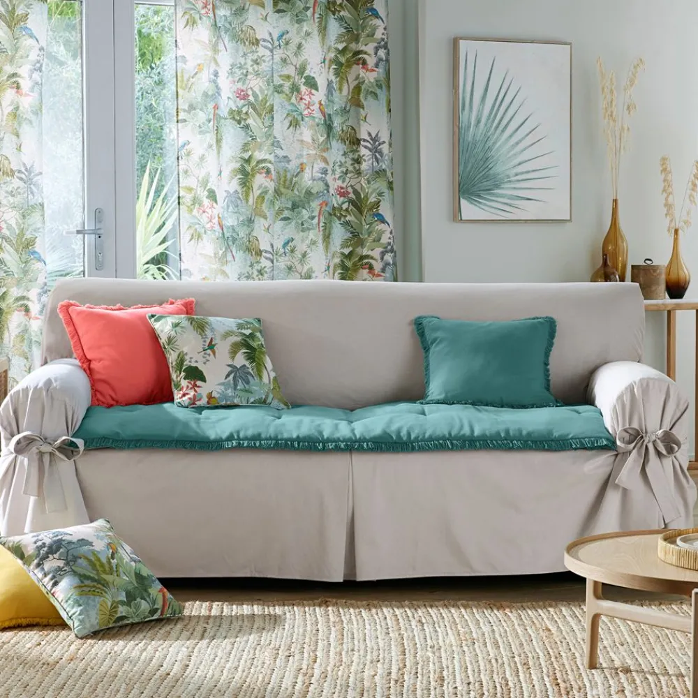 Becquet Matelas d'assise frangé< Rideau Et Déco Textile|Pouf, Matelas, Futon