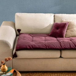 Becquet Matelas d'assise velours< Décoration Textile Unie|Pouf, Matelas, Futon