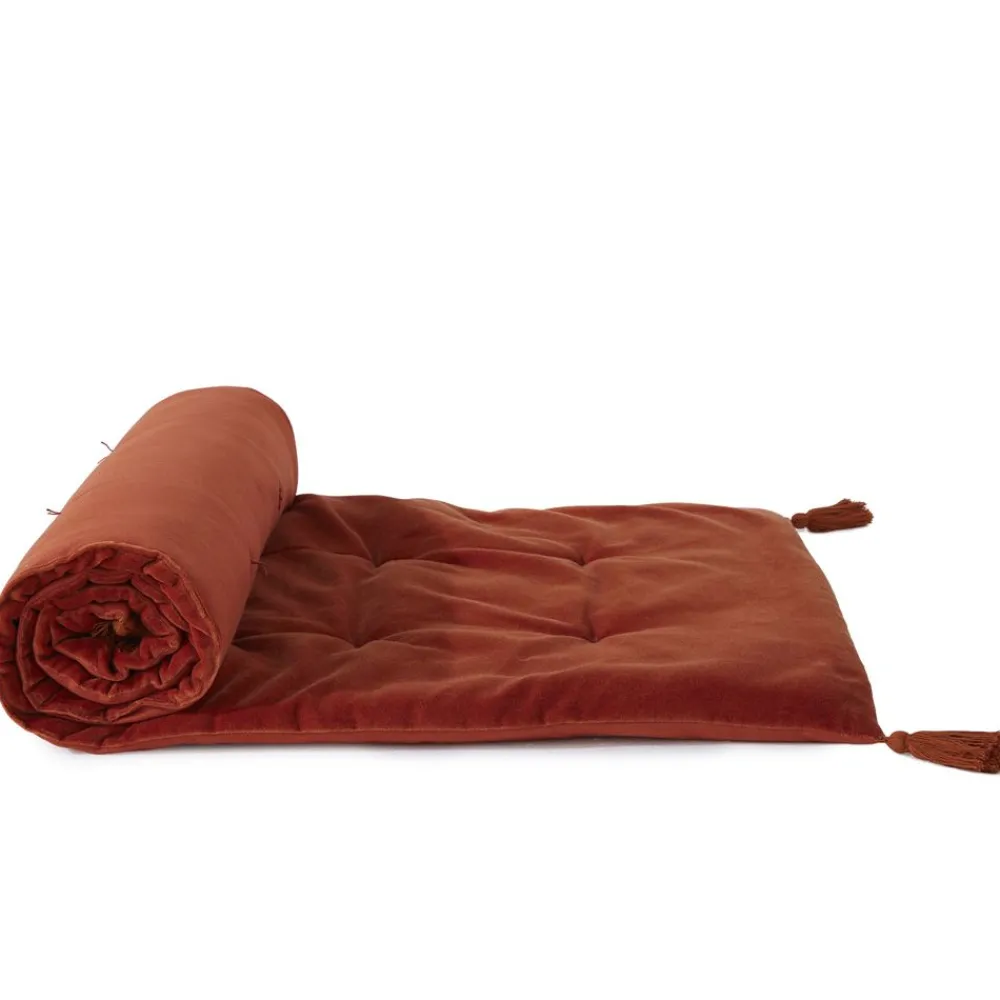 Becquet Matelas d'assise velours< Décoration Textile Unie|Pouf, Matelas, Futon