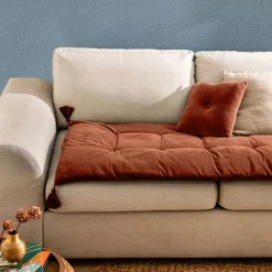 Becquet Matelas d'assise velours< Décoration Textile Unie|Pouf, Matelas, Futon