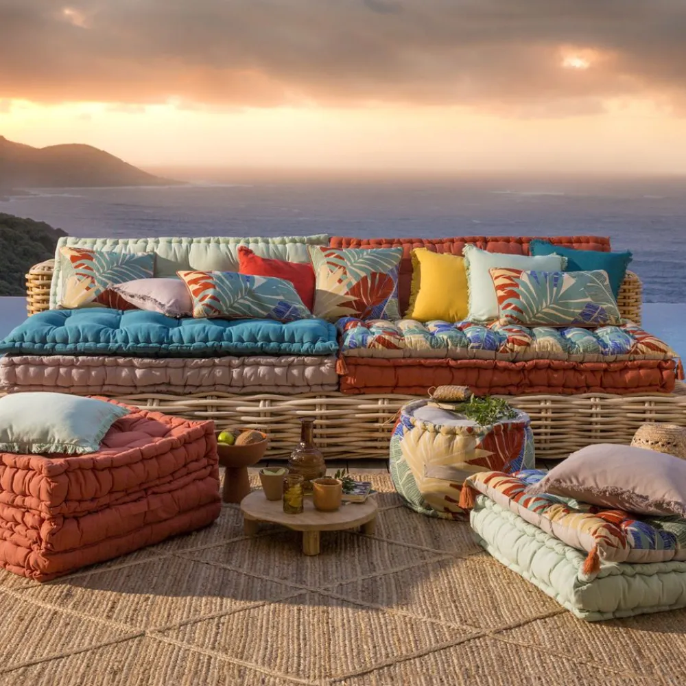 Becquet Matelas de sol capitonné uni< Décoration Textile Unie|Pouf, Matelas, Futon