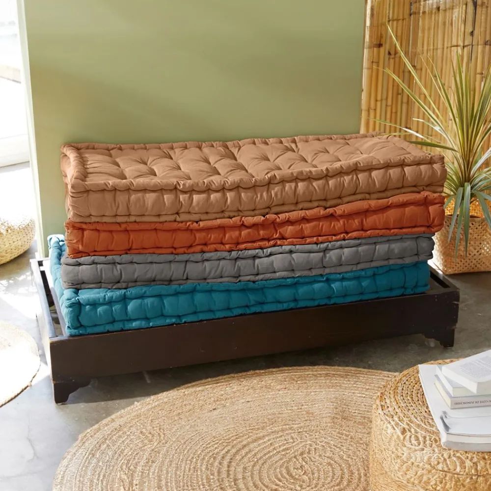 Becquet Matelas de sol capitonné uni< Décoration Textile Unie|Pouf, Matelas, Futon