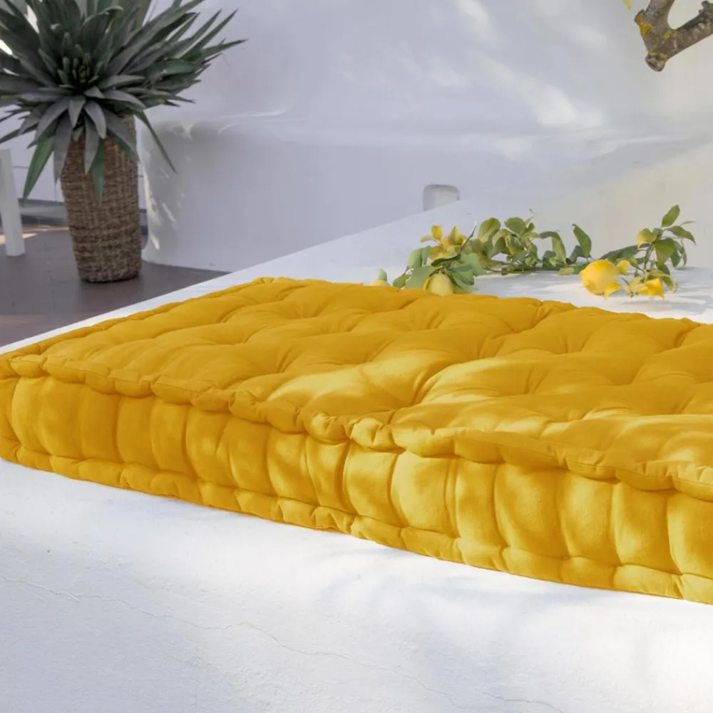 Becquet Matelas de sol capitonné uni< Décoration Textile Unie|Pouf, Matelas, Futon