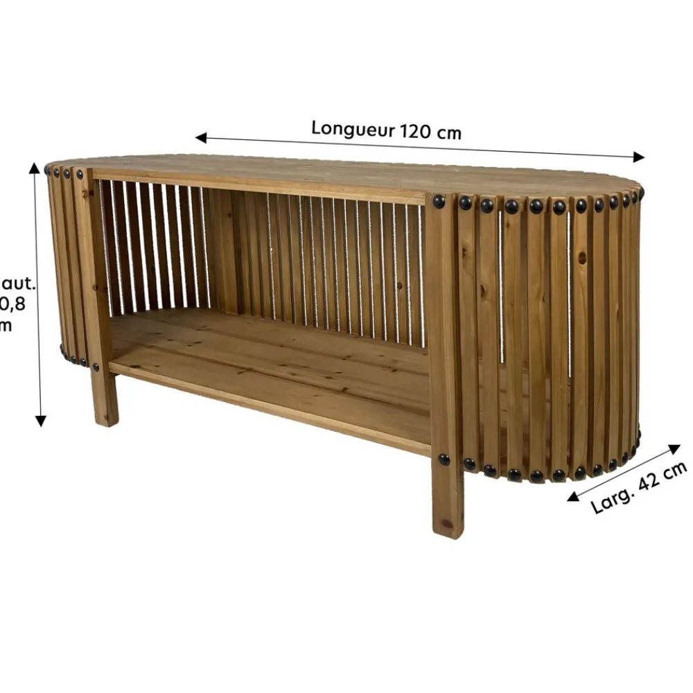 Becquet Meuble bas ovale< Meuble, Étagère|Décoration