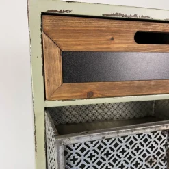 Becquet Meuble colonne esprit semainier métal et bois< Meuble, Étagère|Décoration