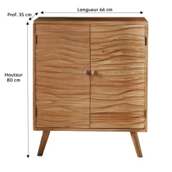Becquet Meuble de rangement 2 portes< Meuble, Étagère|Décoration