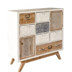 Becquet Meuble de rangement 7 tiroirs bois et métal< Meuble, Étagère|Décoration