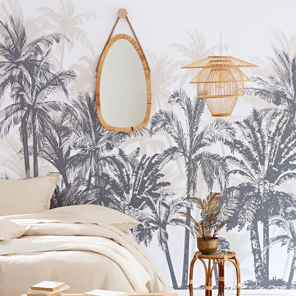 Becquet Miroir en bambou< Décoration Murale|Décoration