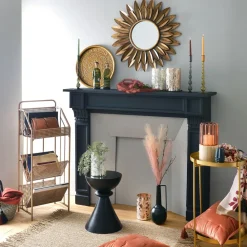 Becquet Miroir fleur en métal< Décoration Murale|Décoration