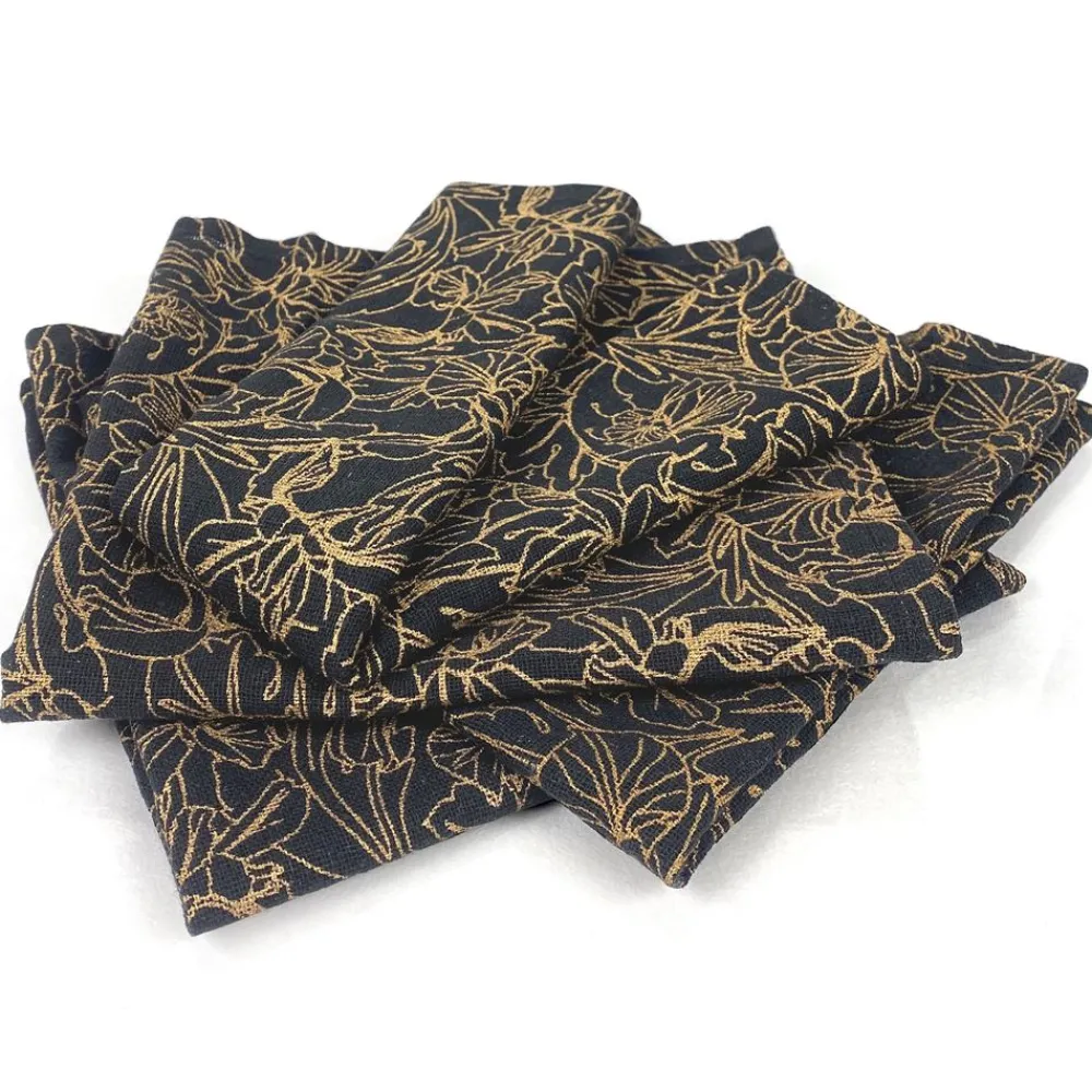 Becquet Nappe à fleurs en gaze de coton< Nappe Fantaisie|Les Matières