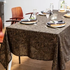 Becquet Nappe à fleurs en gaze de coton< Nappe Fantaisie|Les Matières