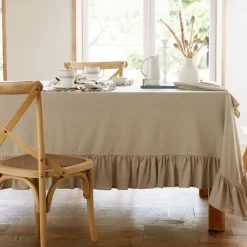 Becquet Nappe à volant - CRÉATION< Nappe Unie|Les Matières