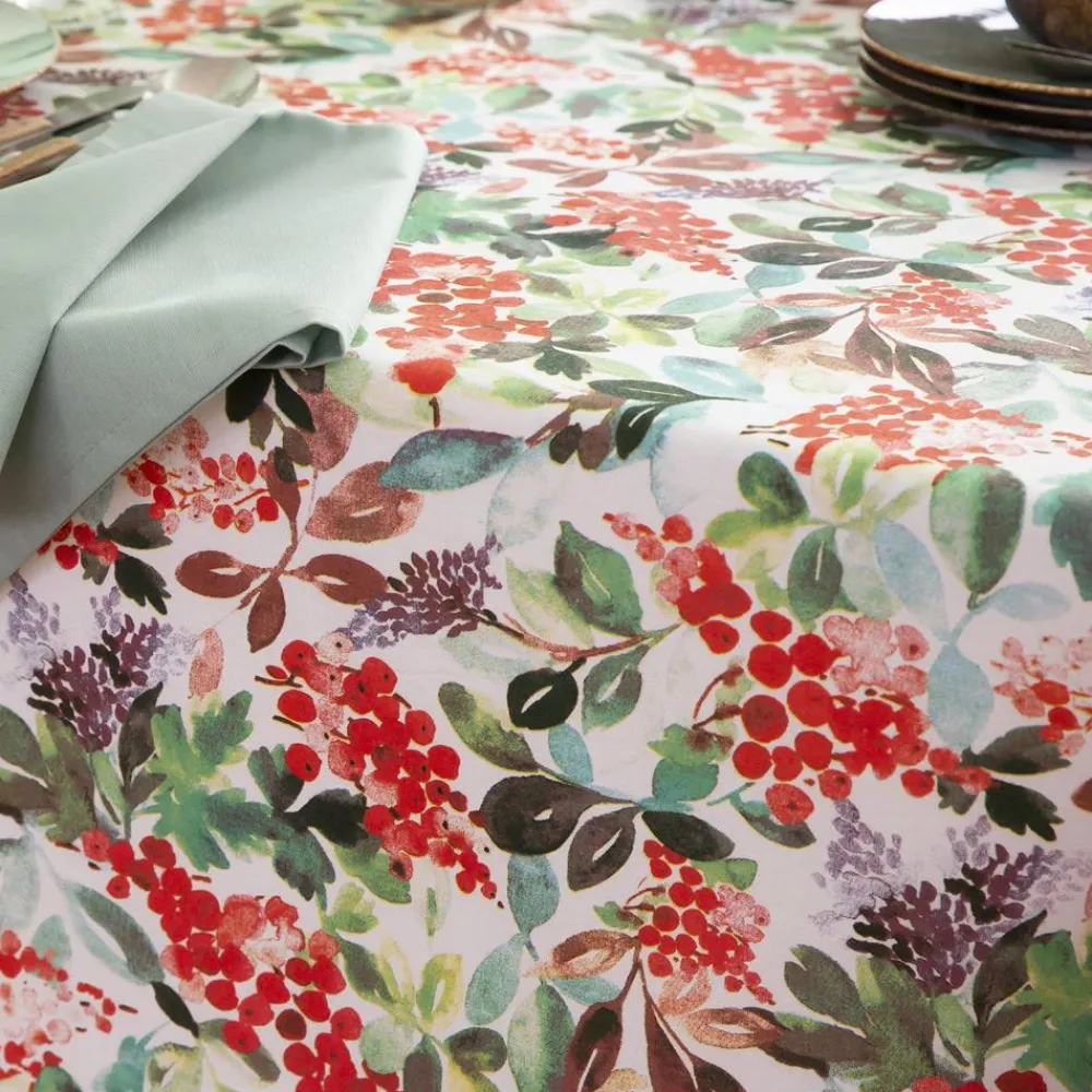 Becquet Nappe antitache en coton à fleurs< Nappe Fantaisie