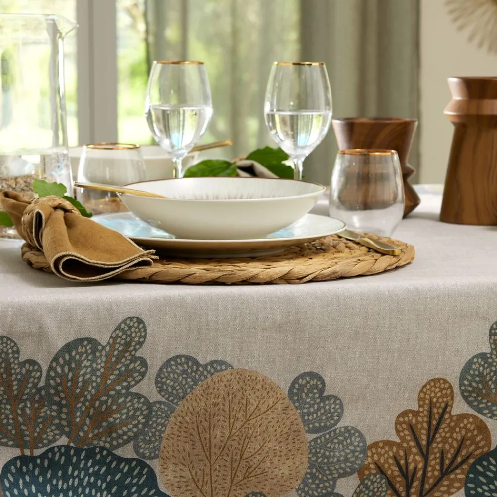 Becquet Nappe antitaches motif nature - CRÉATION< Nappe Fantaisie|Les Matières