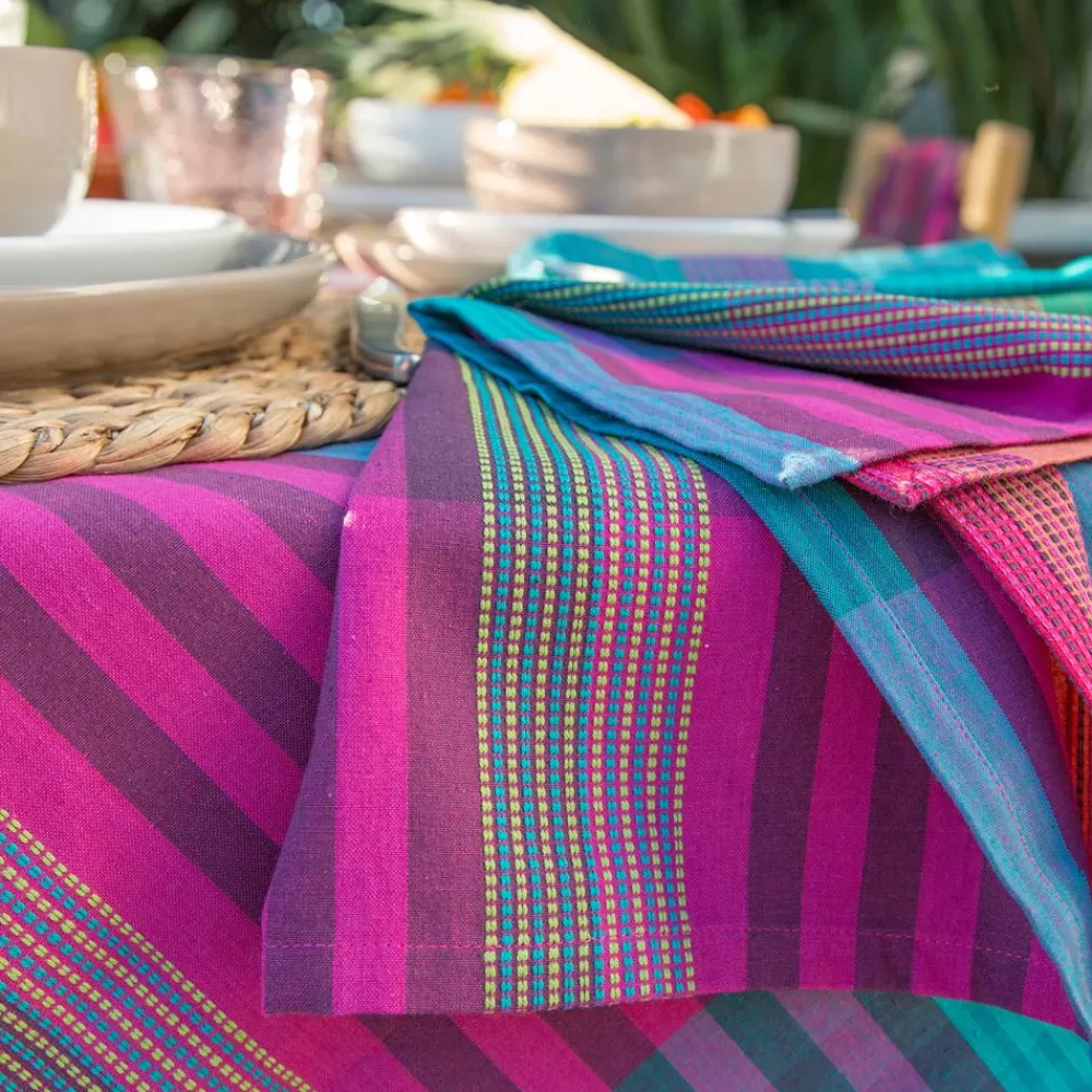 Becquet Nappe coton carreaux Madras< Nappe Fantaisie|Les Matières