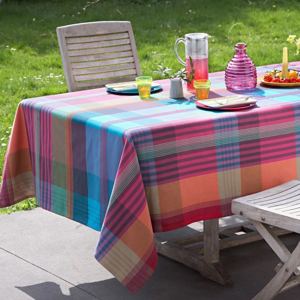 Becquet Nappe coton carreaux Madras< Nappe Fantaisie|Les Matières