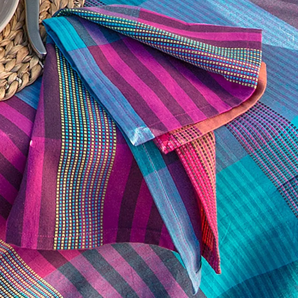 Becquet Nappe coton carreaux Madras< Nappe Fantaisie|Les Matières