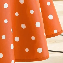 Becquet Nappe coton enduit à pois - CRÉATION< Toile Cirée|Les Matières